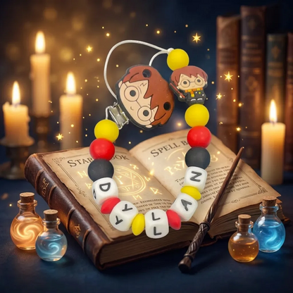 Clip para chupete personalizado de Harry Potter - Detalle 1 - Moda Infantil Chicle