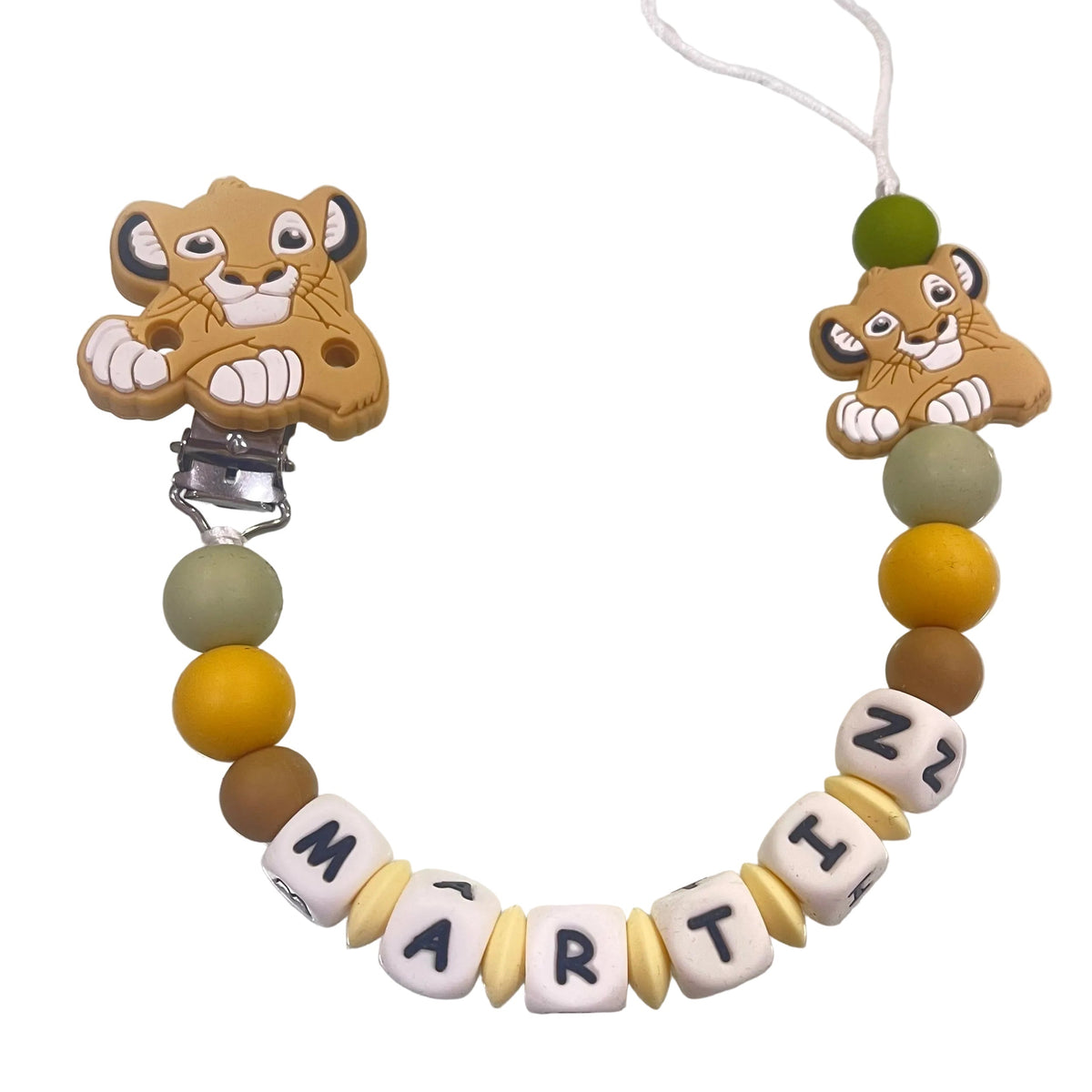 Clip para chupete personalizado de Rey Le�n - Frontal - Moda Infantil Chicle