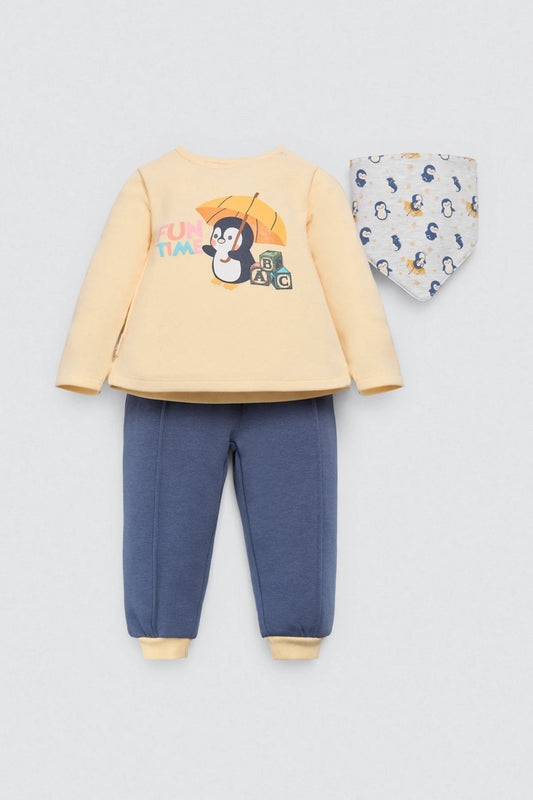 Conjunto beb� 3 piezas Penguin Toy - Isabel Mora - Frontal - Moda Infantil Chicle