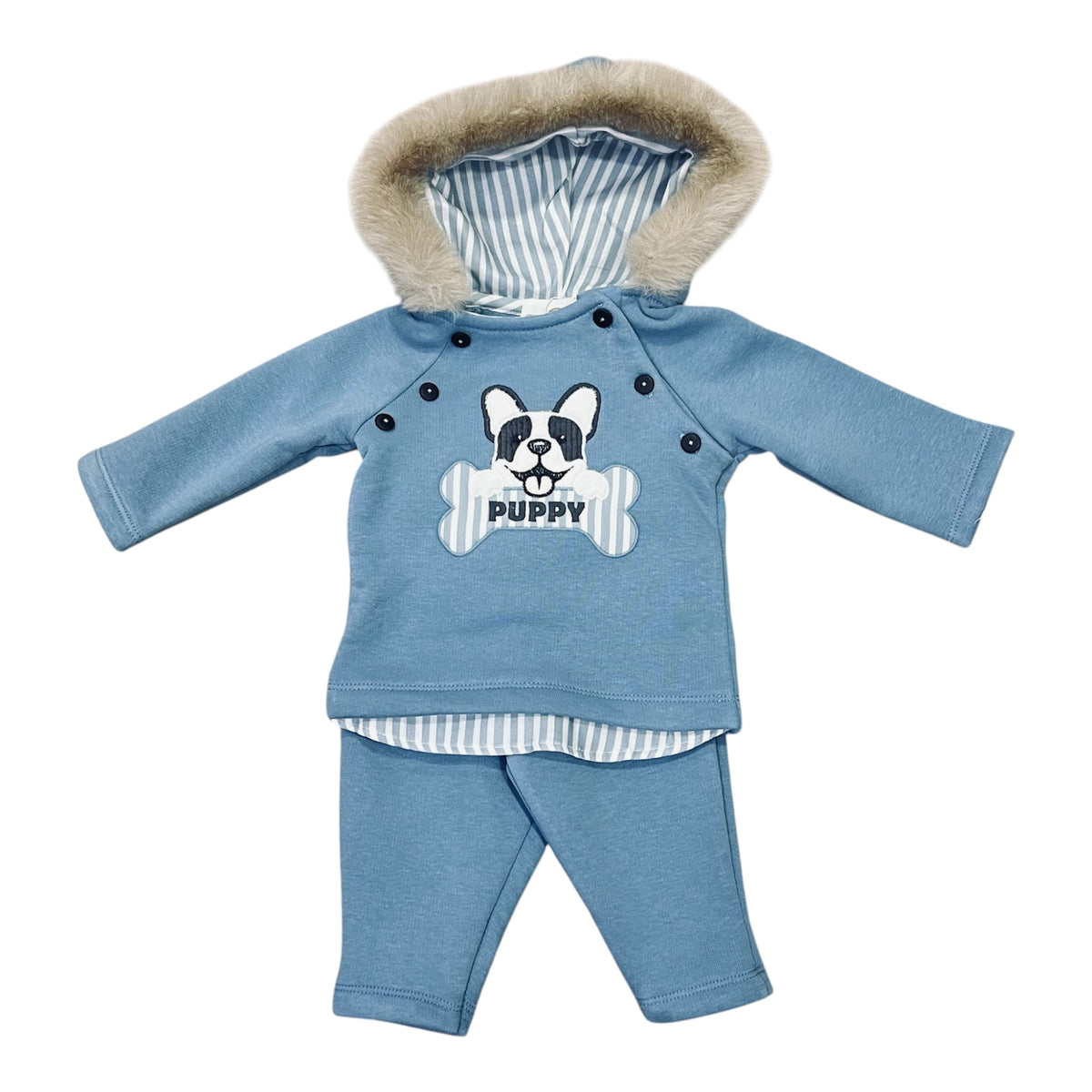 Conjunto beb� ni�o PUPYY - Peque�os Piratas - Detalle 2 - Moda Infantil Chicle