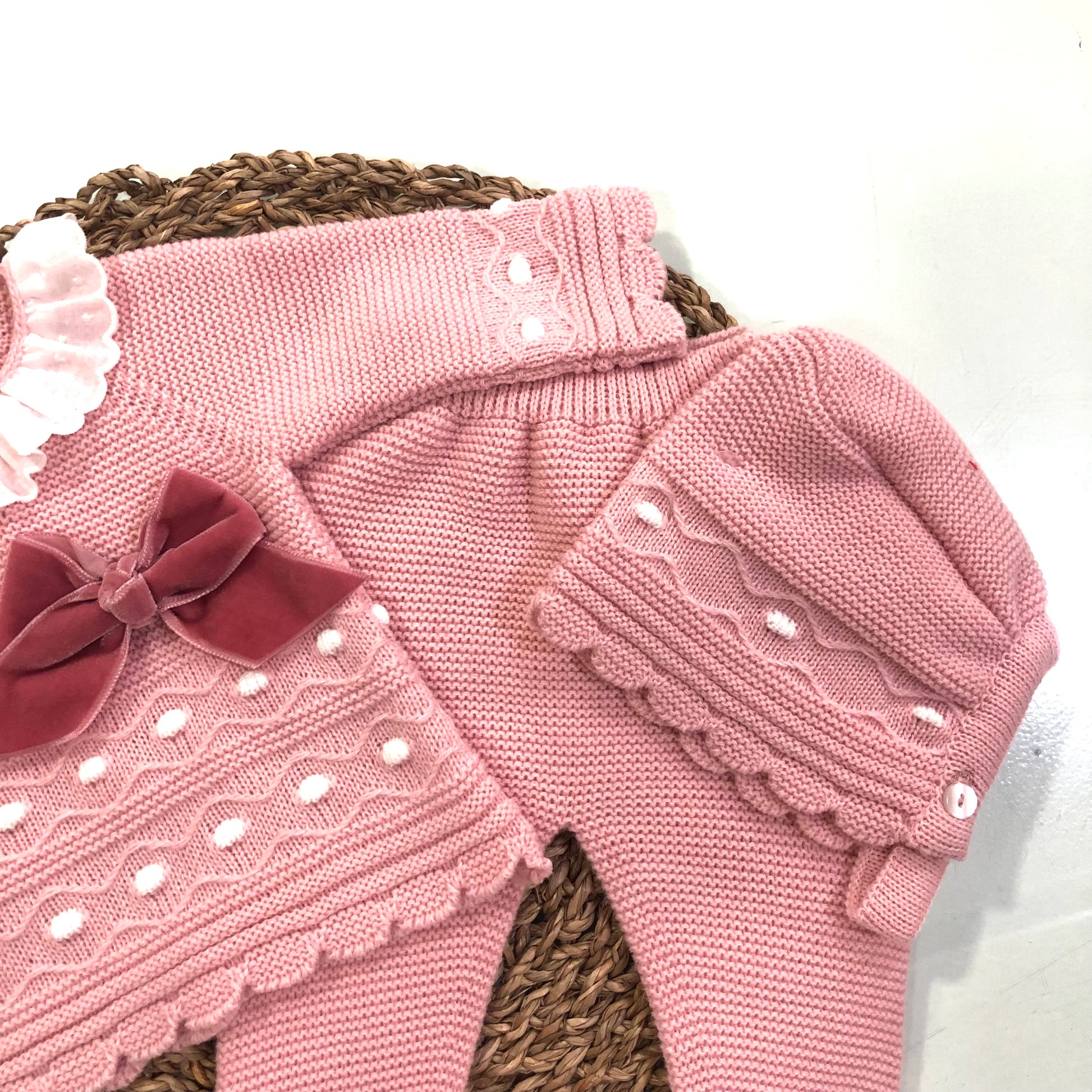 Conjunto bebé niña - Dulce de Fresa- invierno - Detalle 2 - Moda Infantil Chicle