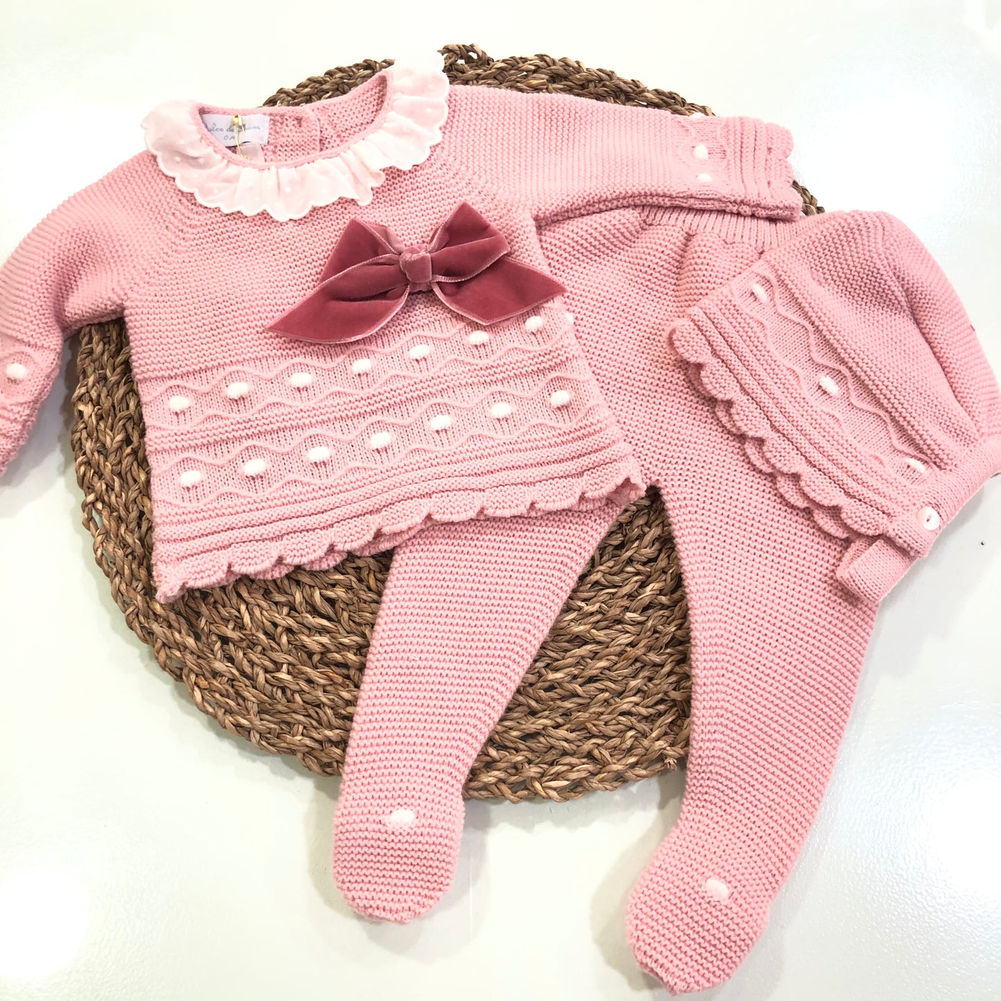 Conjunto bebé niña - Dulce de Fresa- invierno - Frontal - Moda Infantil Chicle