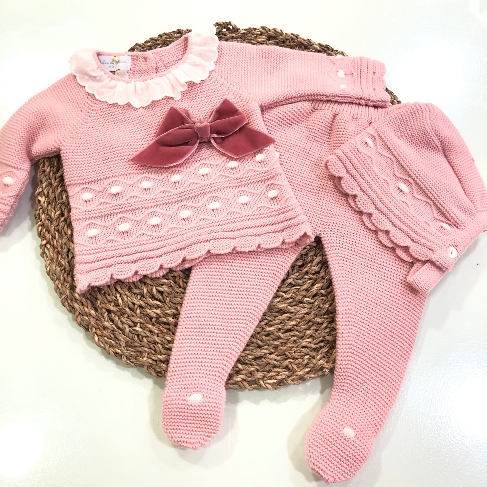 Conjunto bebé niña - Dulce de Fresa- invierno - Frontal - Moda Infantil Chicle