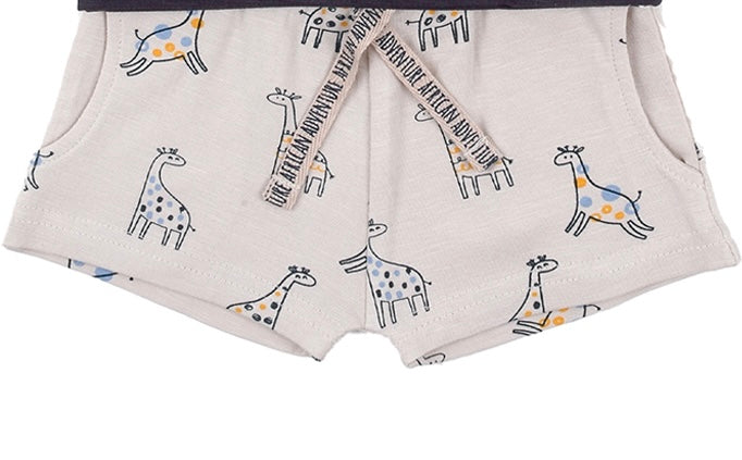 Conjunto bebé niño con jirafa - Babybol - Detalle 2 - Moda Infantil Chicle