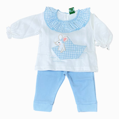 Conjunto chandal beb� ni�a barquito - Detalle 1 - Moda Infantil Chicle