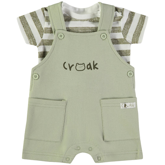 Conjunto de beb� 2 piezas en verde - Babybol - Frontal - Moda Infantil Chicle