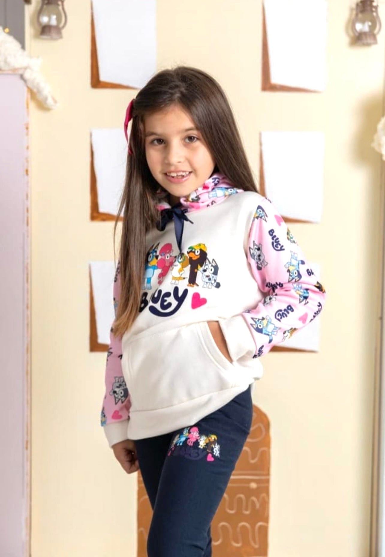 Conjunto de Bluey niña - Patitaa invierno 2024 - Detalle 1 - Moda Infantil Chicle