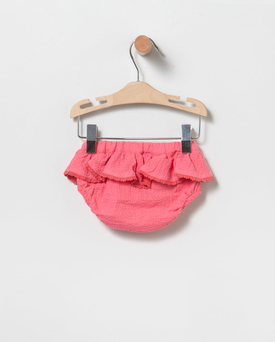 Conjunto de blusón y braguita de niña - Coco Acqua - Detalle 2 - Moda Infantil Chicle