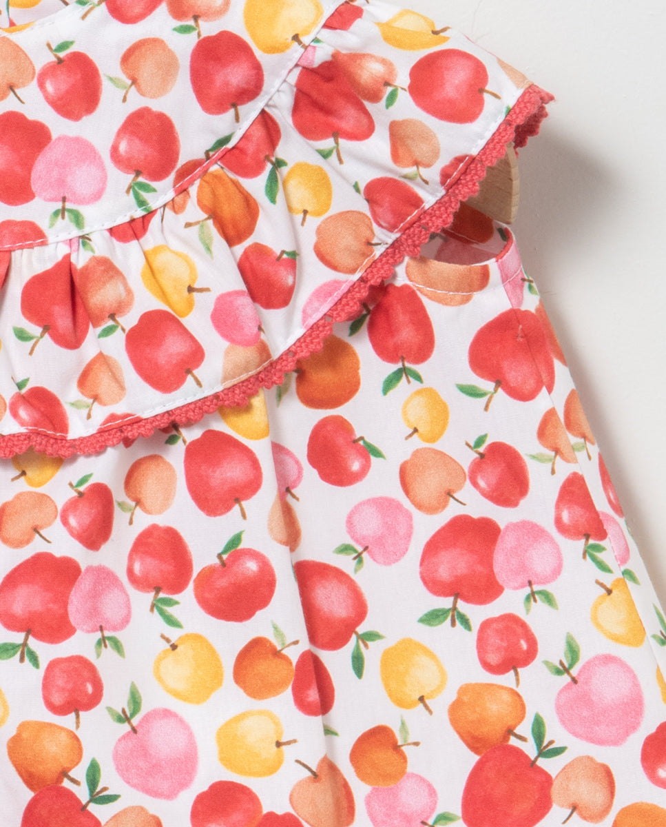 Conjunto de blusón y braguita de niña - Coco Acqua - Detalle 4 - Moda Infantil Chicle