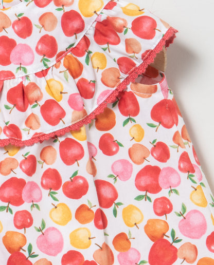 Conjunto de blusón y braguita de niña - Coco Acqua - Detalle 4 - Moda Infantil Chicle