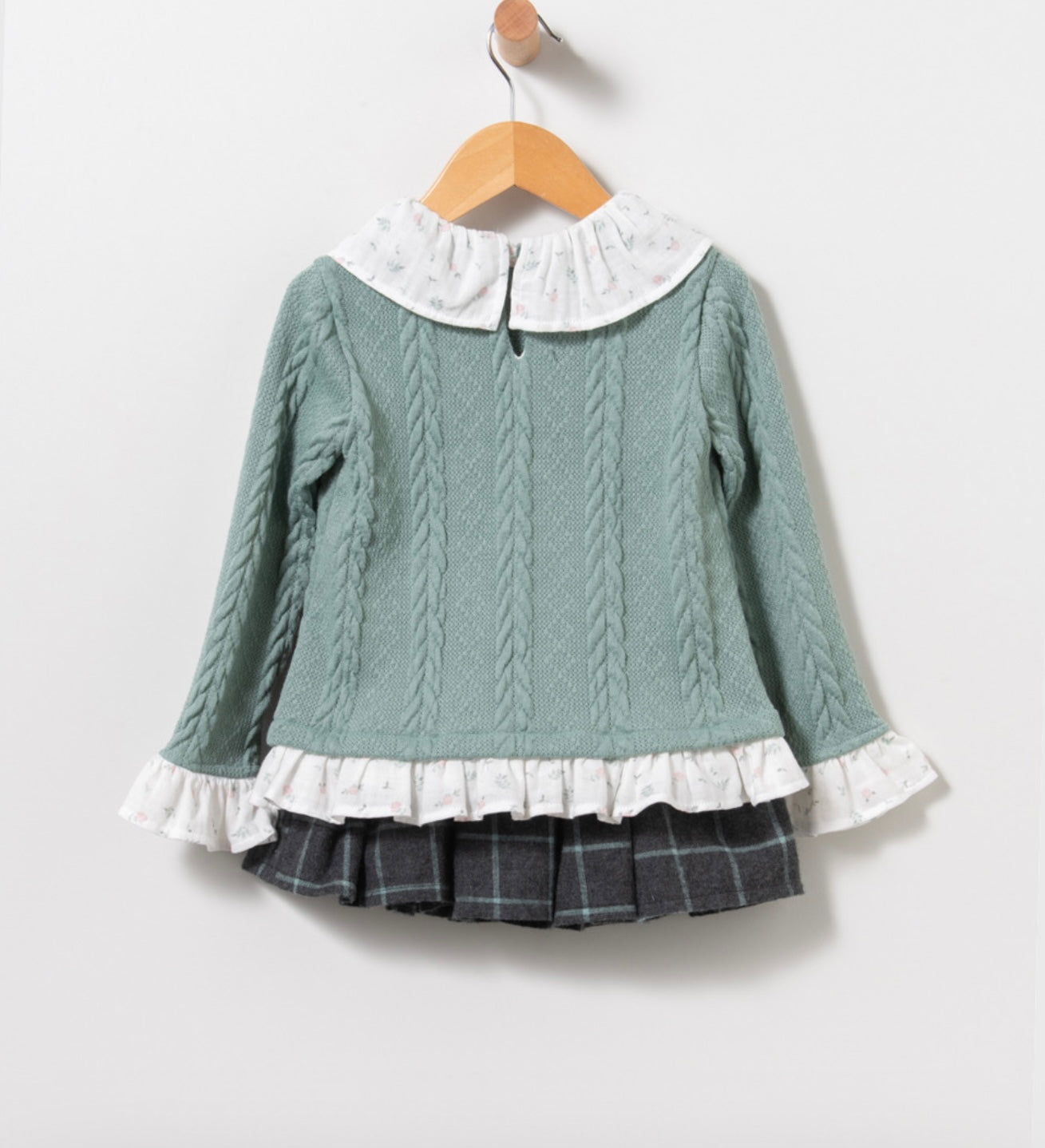 Conjunto de jersey y falda - Coco Acqua invierno 2024 - Detalle 1 - Moda Infantil Chicle