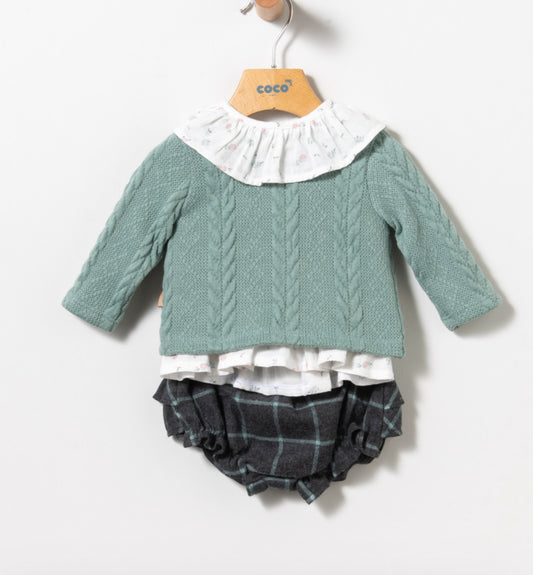 Conjunto de niña - Coco Acqua invierno 2024 - Frontal - Moda Infantil Chicle