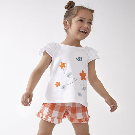Conjunto de niña Primavera 2024 Street Monkey - Frontal - Moda Infantil Chicle