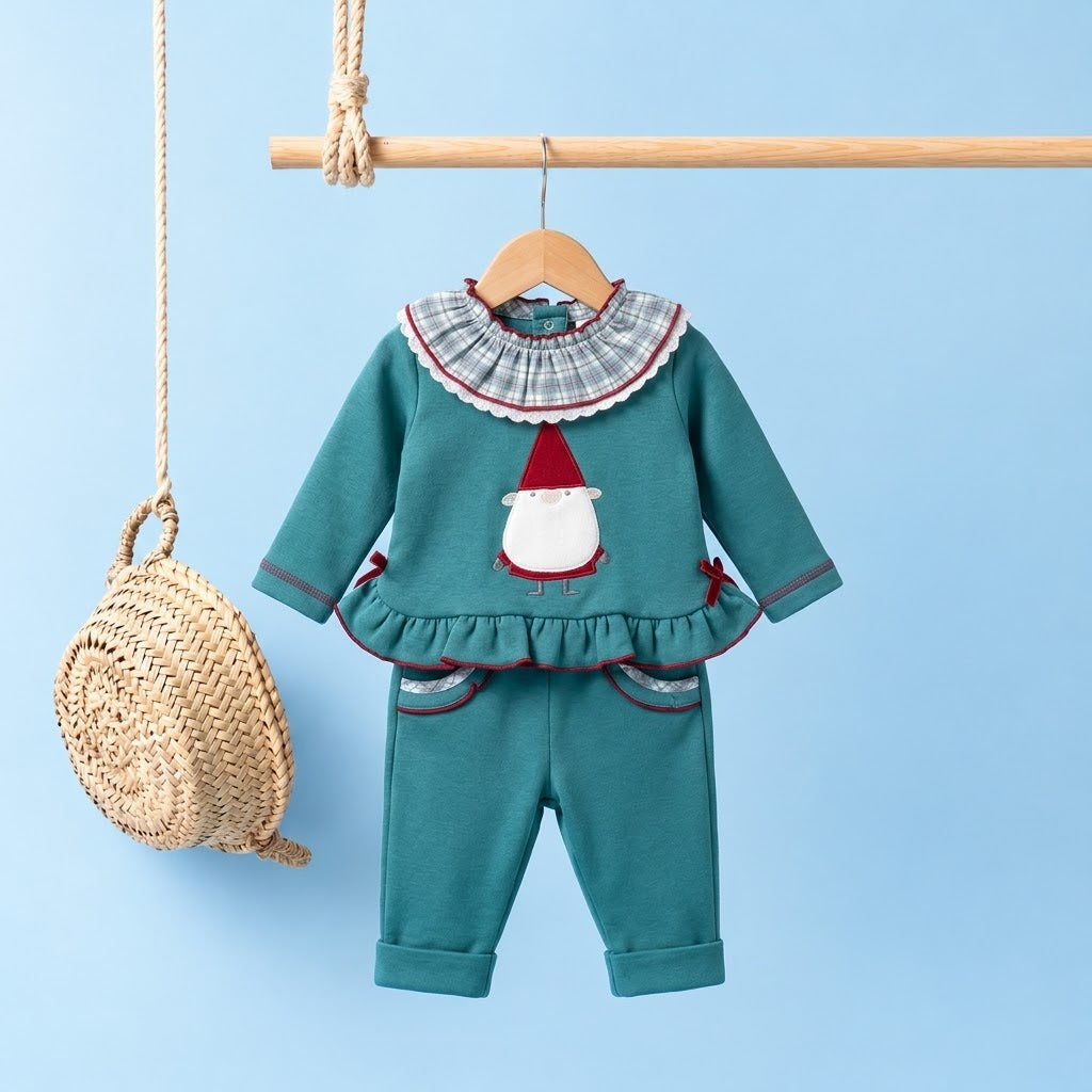 Conjunto ni�a beb� gnomo - Peque�os Piratas - Frontal - Moda Infantil Chicle