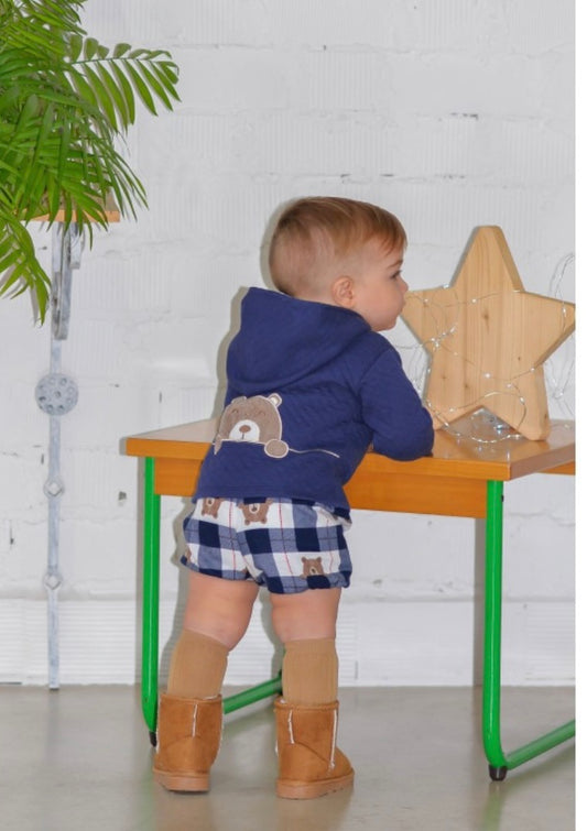 Conjunto ni�o beb� oso espalda  - Peque�os Piratas - Frontal - Moda Infantil Chicle