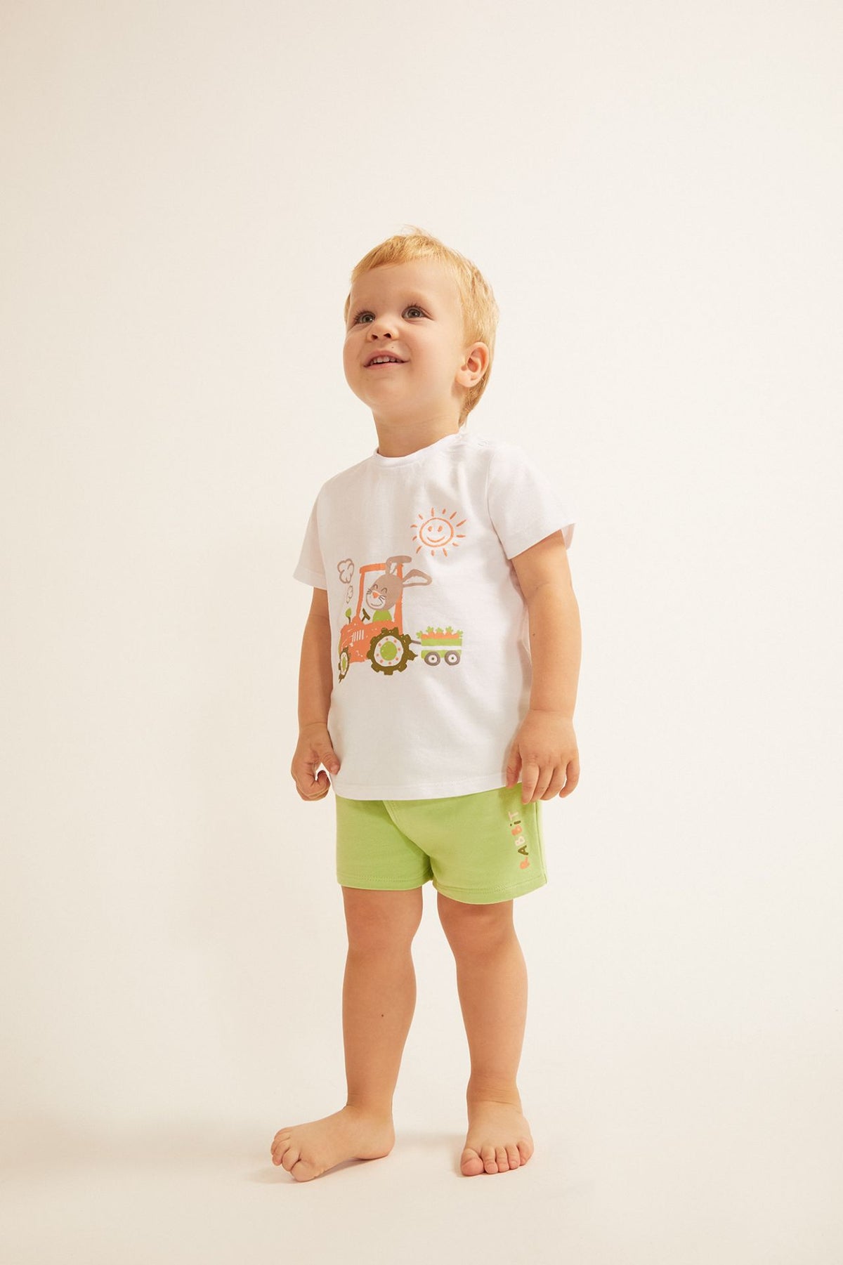 Conjunto ni�o beb� tractor - Newness - Frontal - Moda Infantil Chicle