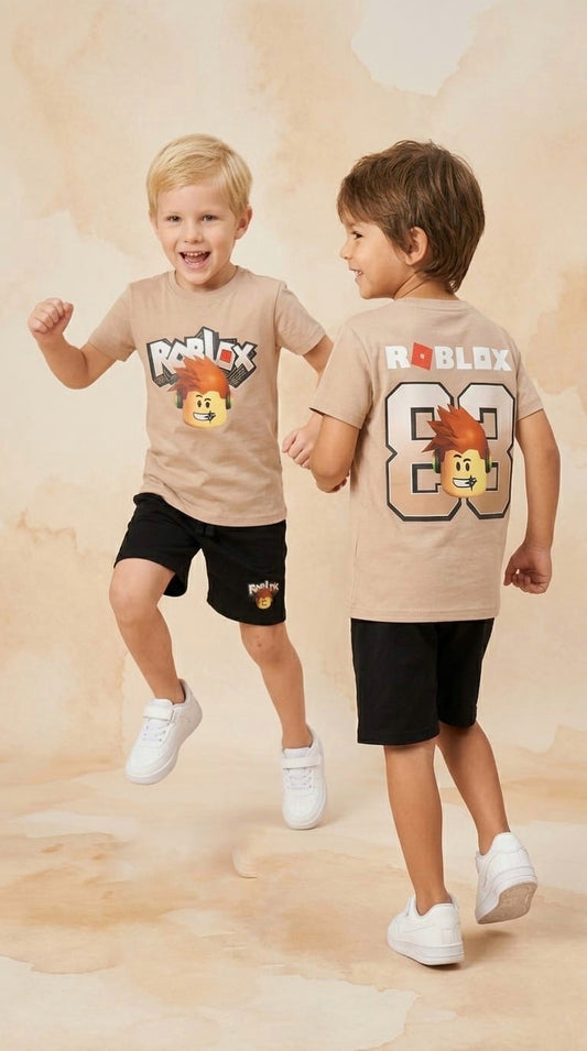 Conjunto ni�o de Roblox - Frontal - Moda Infantil Chicle