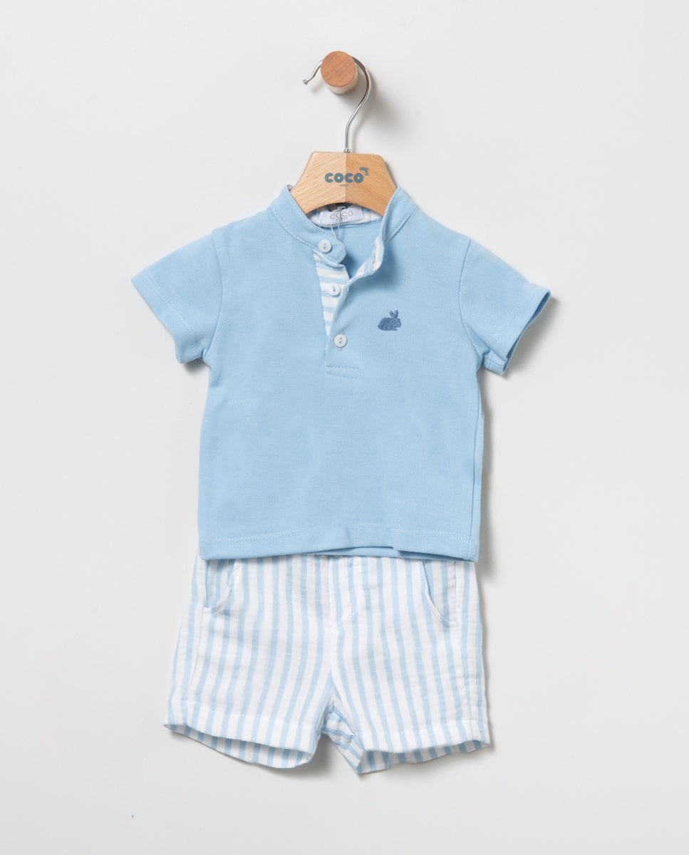 Conjunto niño bebé de primavera - Coco Acqua - Frontal - Moda Infantil Chicle
