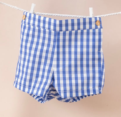 Conjunto niño bebé en color azulón - Cuka verano 2024 - Detalle 2 - Moda Infantil Chicle