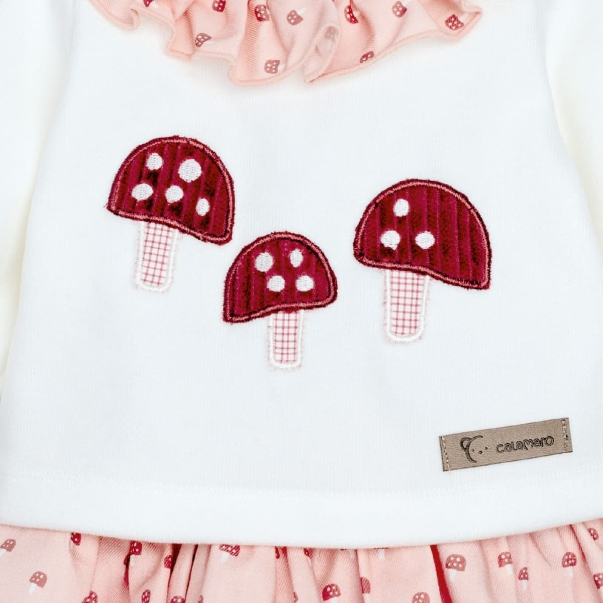 Conjunto Pololo Caldas de ni�a - Calamaro - Detalle 2 - Moda Infantil Chicle