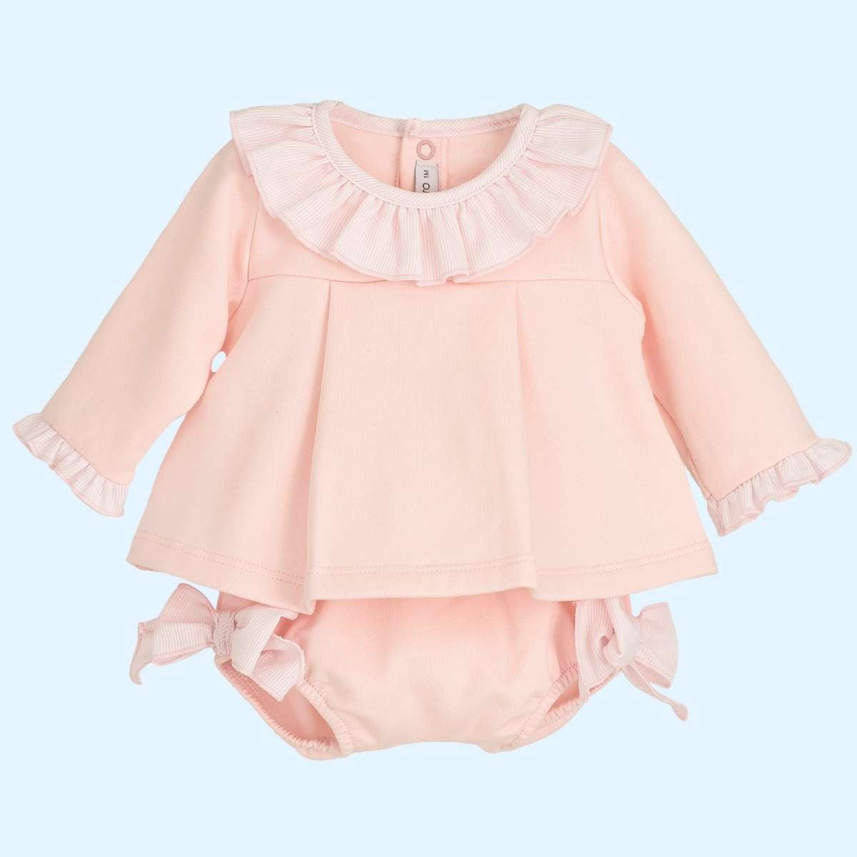 Conjunto Pololo Rosa Lechebe - Calamaro - Frontal - Moda Infantil Chicle