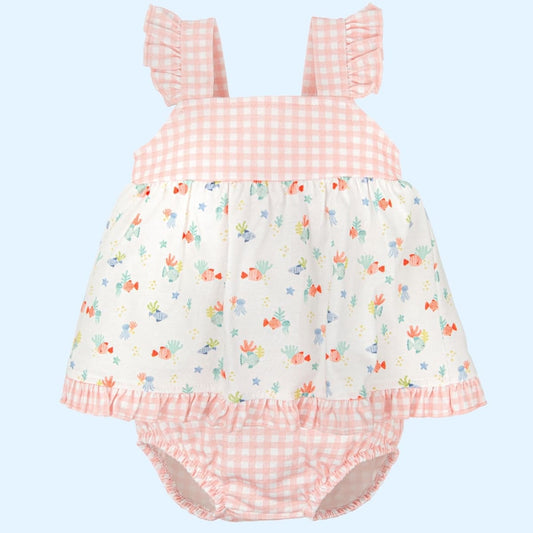 Conjunto Ranita Tirante Ni�a Ternura - Babidu - Frontal - Moda Infantil Chicle