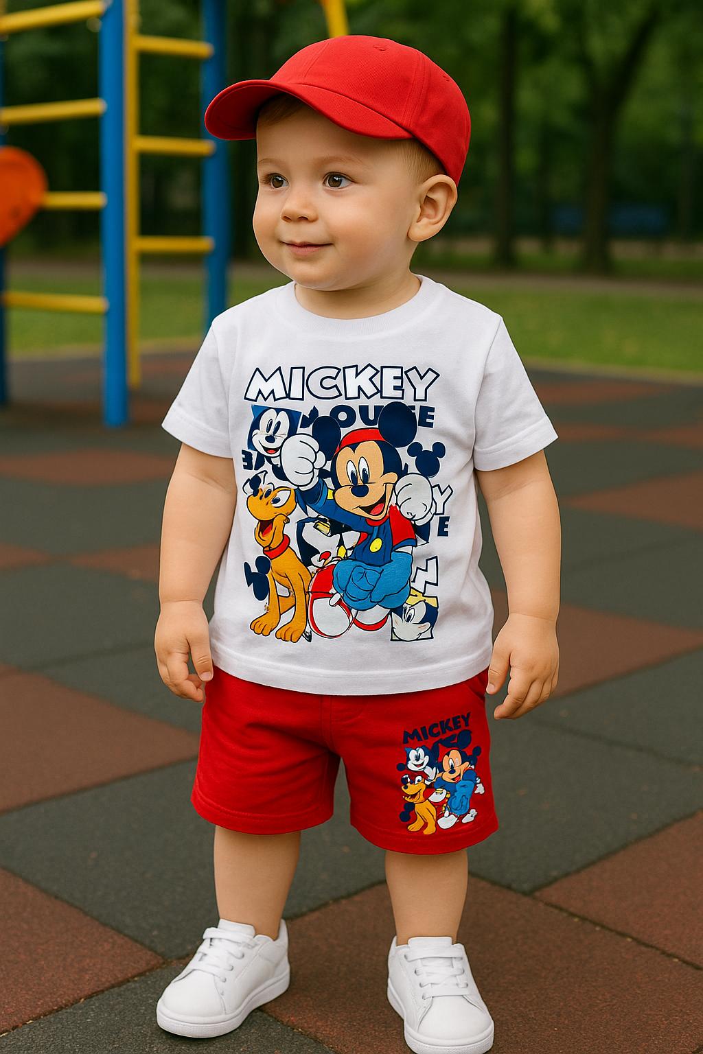 Conjunto verano ni�o de Mickey - Frontal - Moda Infantil Chicle