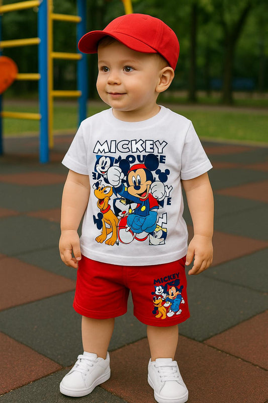 Conjunto verano ni�o de Mickey - Frontal - Moda Infantil Chicle