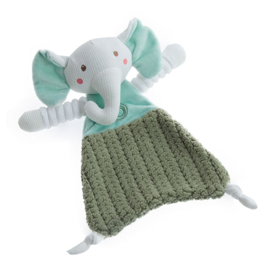 Doudou elefante para bebe en color verde - Gamberritos - Frontal - Moda Infantil Chicle