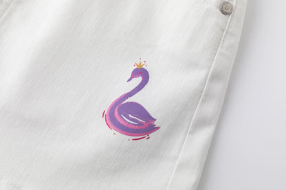 Falda vaquera en blanco de Newness - Detalle 4 - Moda Infantil Chicle