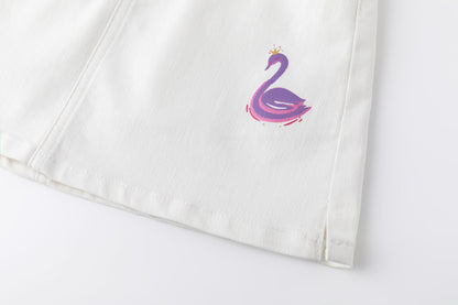 Falda vaquera en blanco de Newness - Detalle 5 - Moda Infantil Chicle