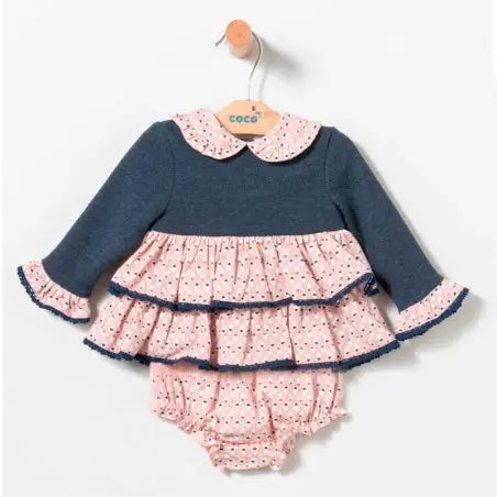 Jesusito bebé con volantes -  de invierno Coco Acqua - Frontal - Moda Infantil Chicle