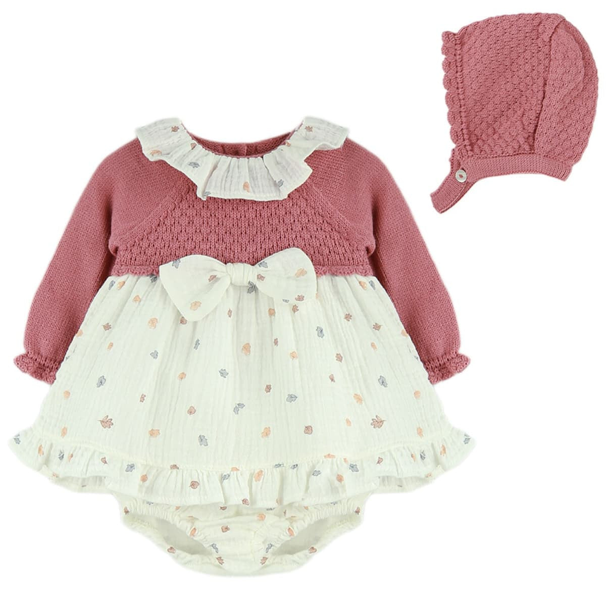 Jesusito con capota Hoja  de Oto�o Maquillaje - Dulce de Fresas - Detalle 1 - Moda Infantil Chicle