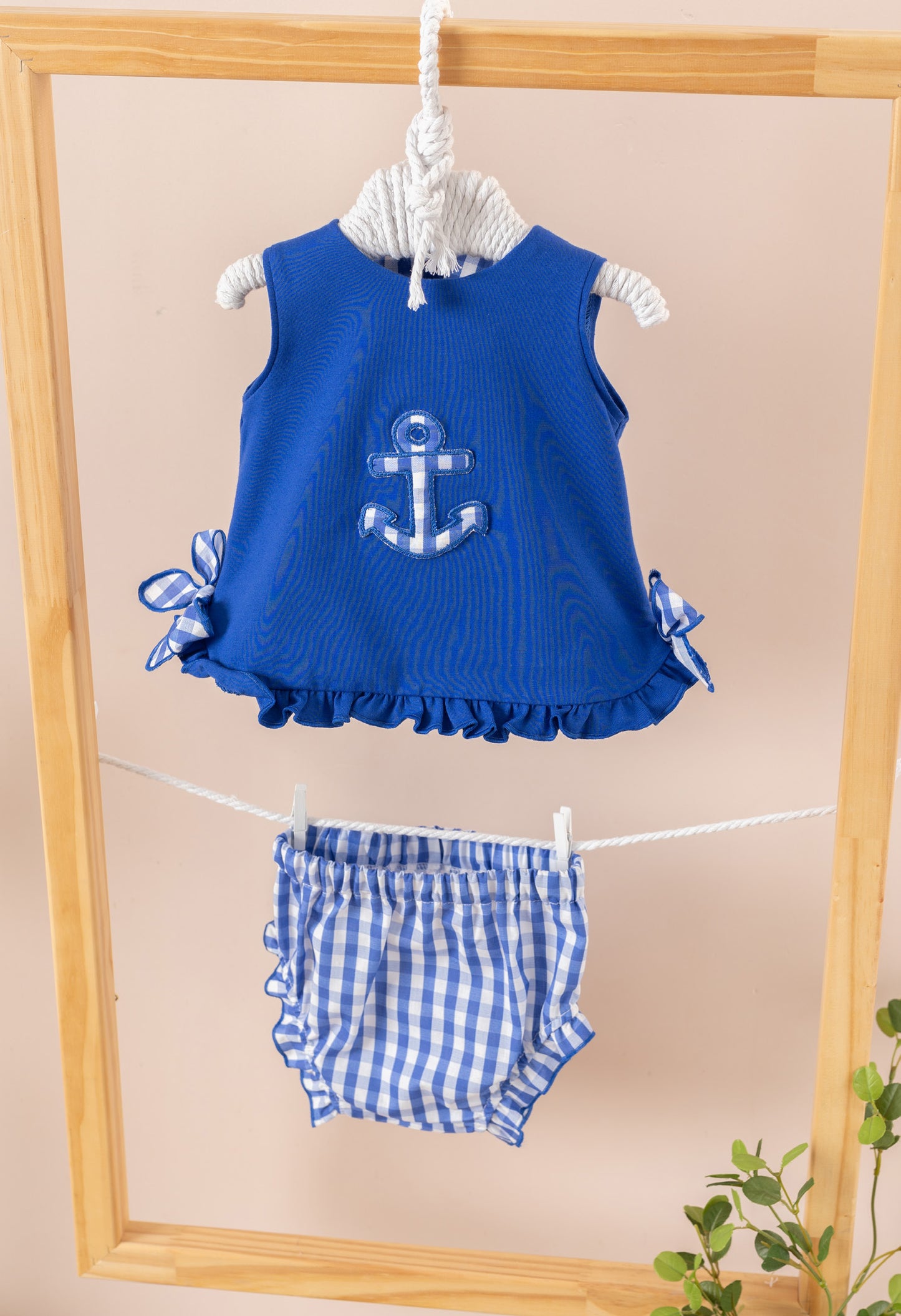 Jesusito de niña en color azulón - Cuka verano 2024 - Frontal - Moda Infantil Chicle