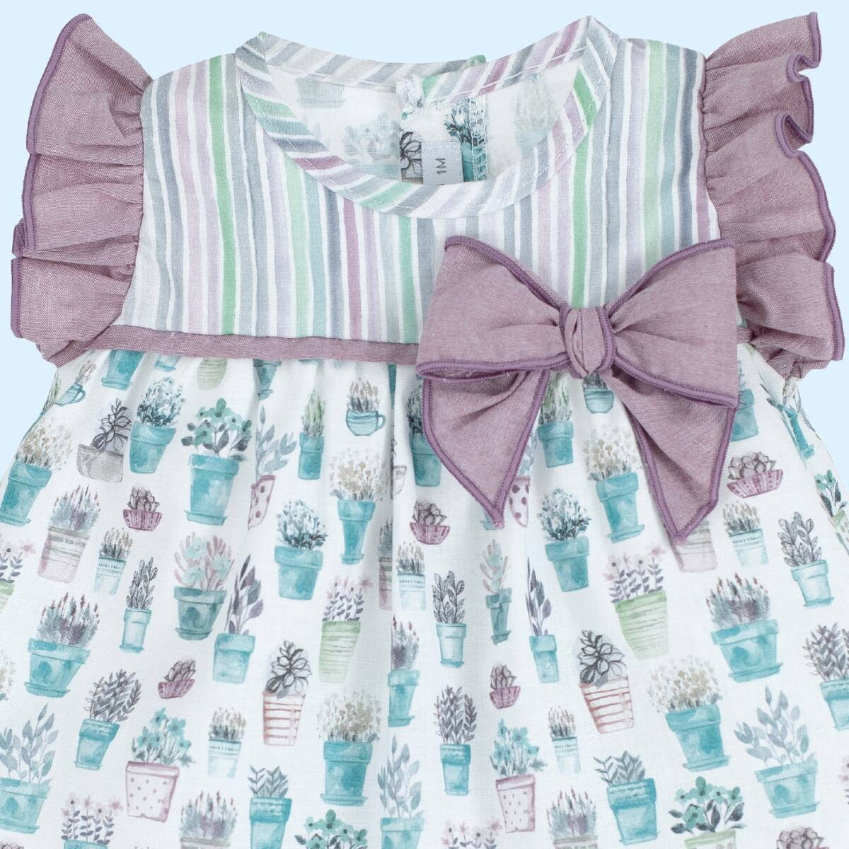 Jesusito estampado con macetas  - Calamaro - Detalle 2 - Moda Infantil Chicle