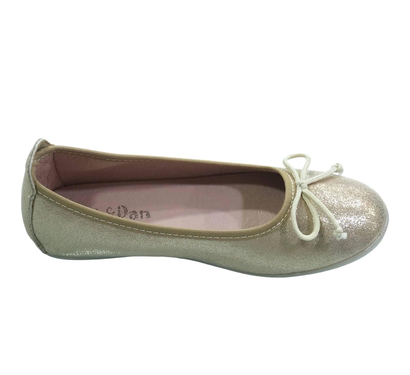 Manoletinas color oro de niñas - Detalle 1 - Moda Infantil Chicle