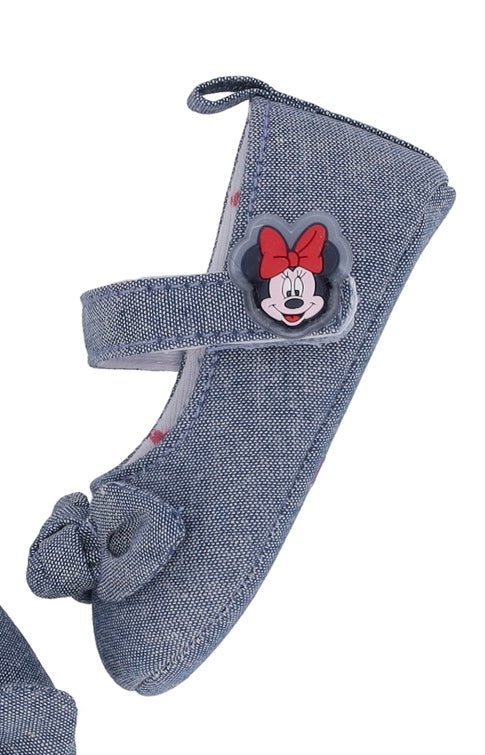 Manoletinas o bailarinas bebé en vaquero de Minnie Disney - Detalle 1 - Moda Infantil Chicle