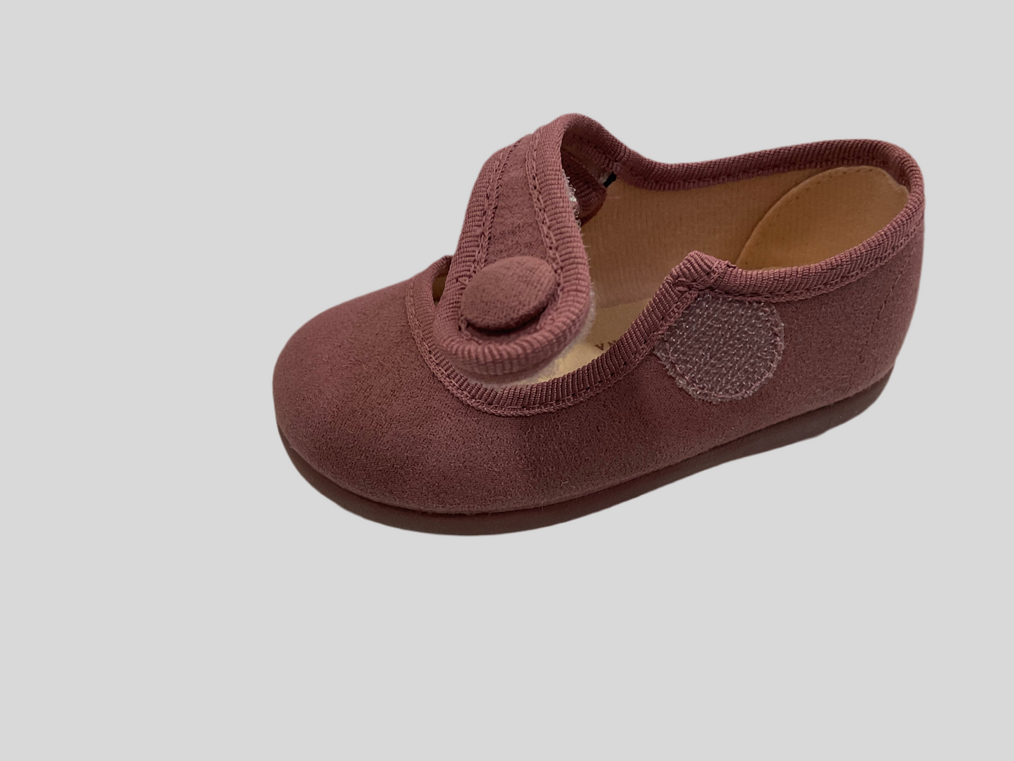 Merceditas Serratex botón de niña Lipstick - Tokolate - Detalle 3 - Moda Infantil Chicle