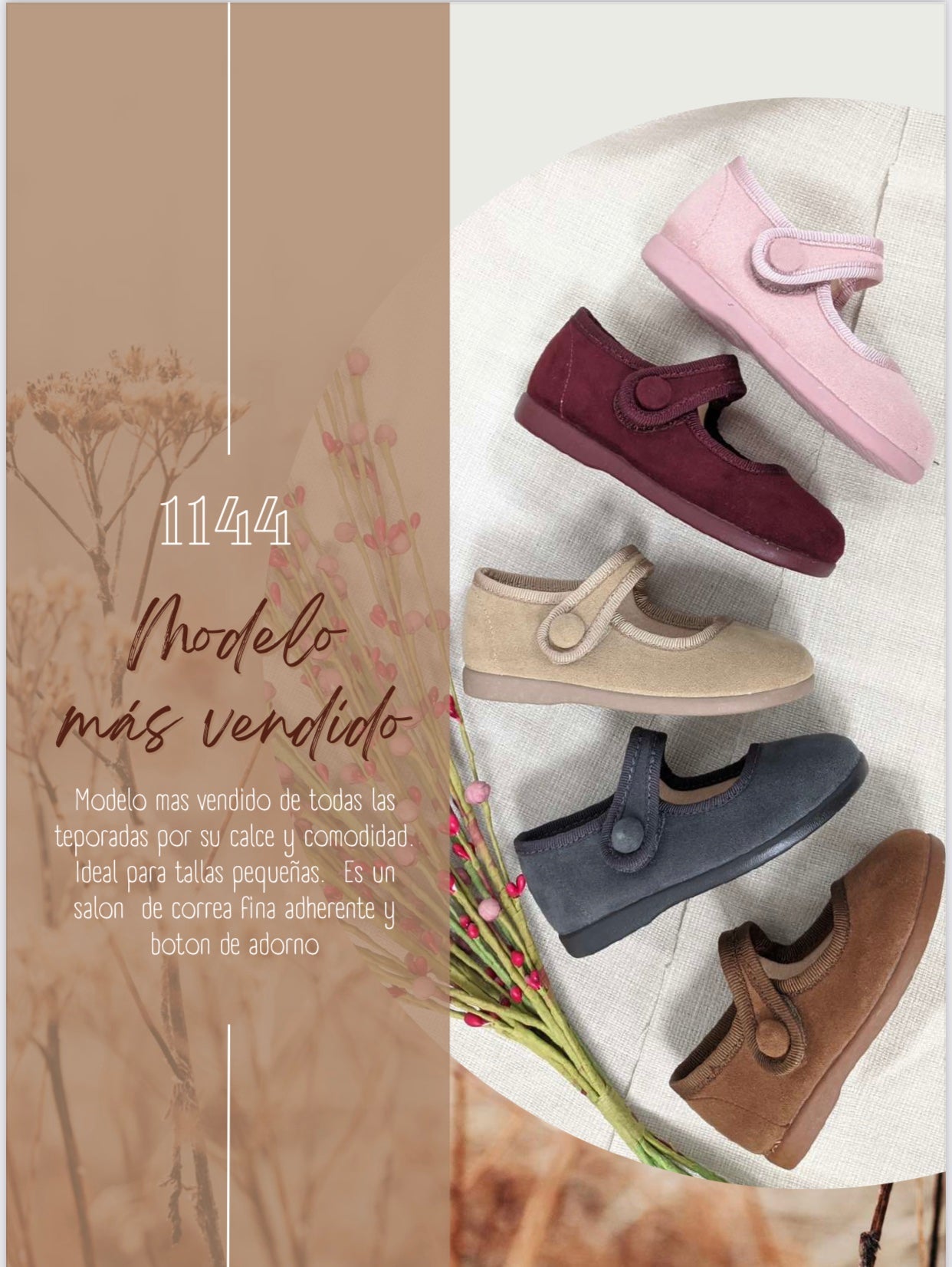 Merceditas Serratex botón de niña Lipstick - Tokolate - Detalle 5 - Moda Infantil Chicle