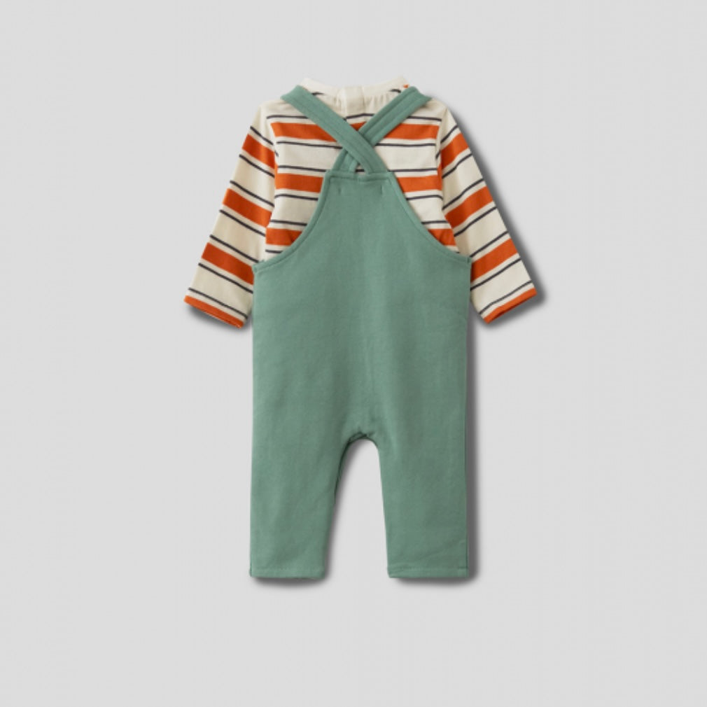 Peto bebé en verde - Street Monkey - Detalle 1 - Moda Infantil Chicle
