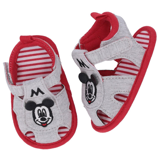 Sandalia bebé en gris de niño de Disney - Frontal - Moda Infantil Chicle