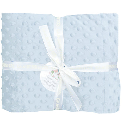 Set regalo en azul claro, manta y doudou de topos, Gamberritos - Detalle 1 - Moda Infantil Chicle