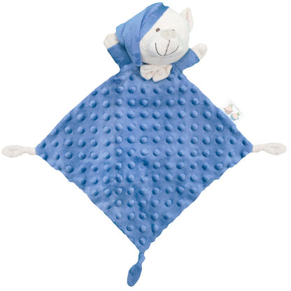 Set regalo en azulon, manta y doudou de topos, Gamberritos - Detalle 2 - Moda Infantil Chicle