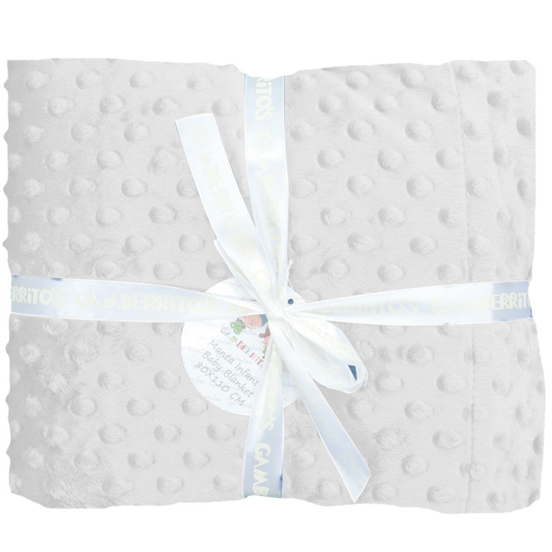 Set regalo en gris, manta y doudou de topos, Gamberritos - Detalle 1 - Moda Infantil Chicle