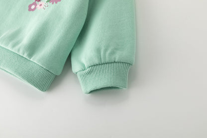 Sudadera beb� en verde agua - Newness invierno - Detalle 4 - Moda Infantil Chicle