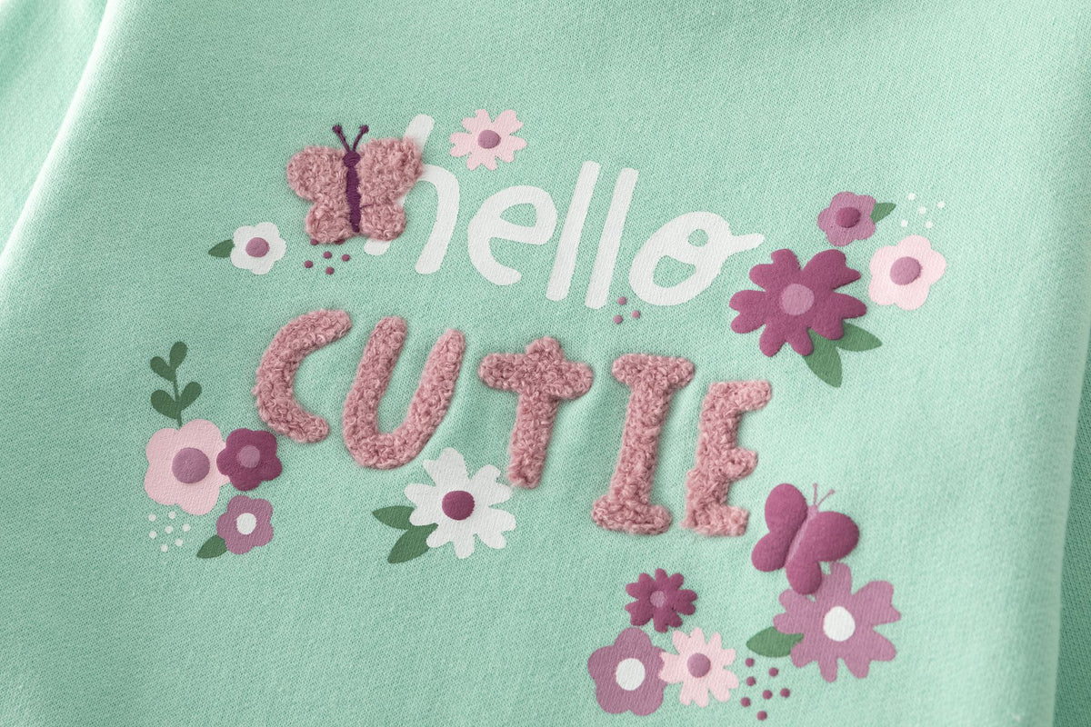 Sudadera beb� en verde agua - Newness invierno - Detalle 5 - Moda Infantil Chicle