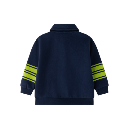 Sudadera bebé azul marino robot - Newness invierno 2024 - Detalle 3 - Moda Infantil Chicle