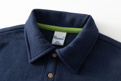 Sudadera bebé azul marino robot - Newness invierno 2024 - Detalle 4 - Moda Infantil Chicle