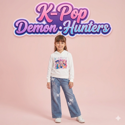Sudadera blanca k-Pop - Pronta moda - Detalle 1 - Moda Infantil Chicle