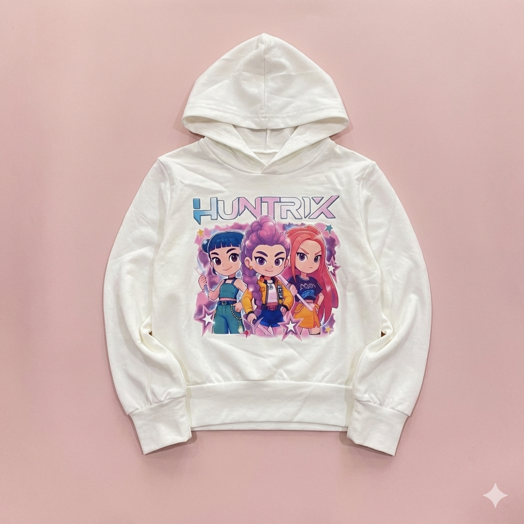 Sudadera blanca k-Pop - Pronta moda - Frontal - Moda Infantil Chicle